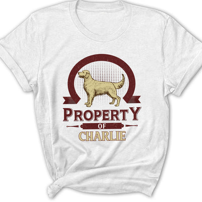 Dog Property Vintage - Personalized Custom Women's T-shirt