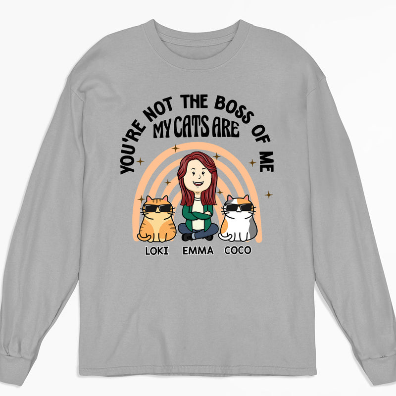 The Boss Of Me - Personalized Custom Long Sleeve T-shirt