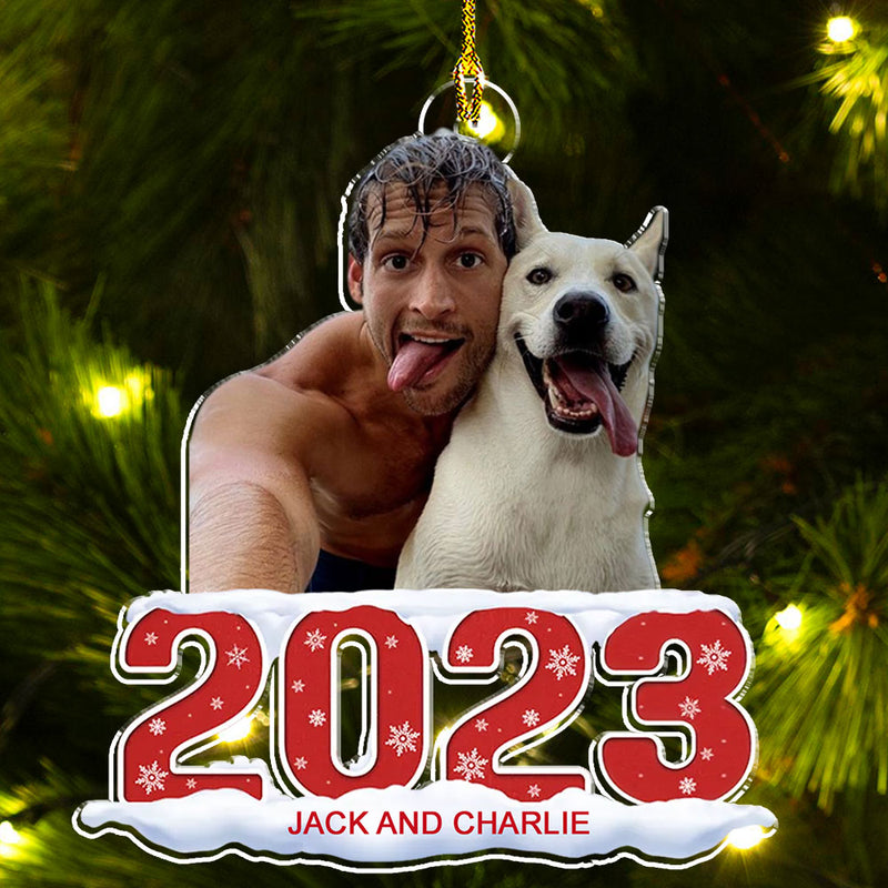 Custom Photo Human Pet 2023 - Personalized Custom Acrylic Ornament