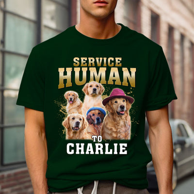 Service Human Vintage - Personalized Custom Unisex T-shirt