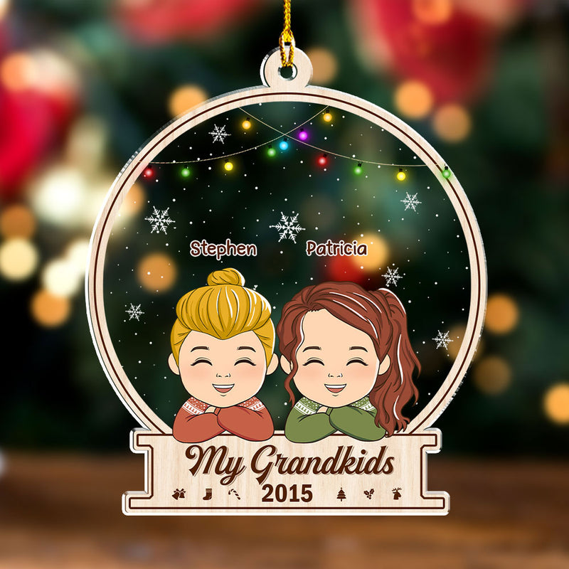 Adorable Grandkids - Personalized Custom Acrylic Ornament