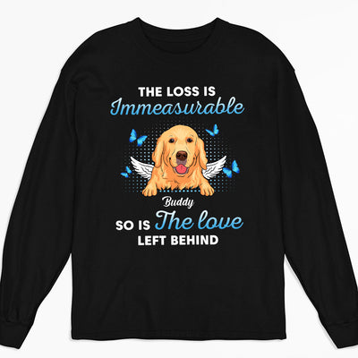 The Loss Is Immeasurable - Personalized Custom Long Sleeve T-shirt