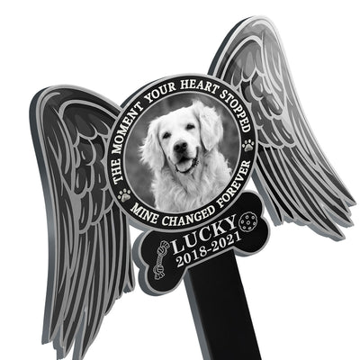 Moment Your Heart Stopped - Personalized Custom Acrylic Garden Stake