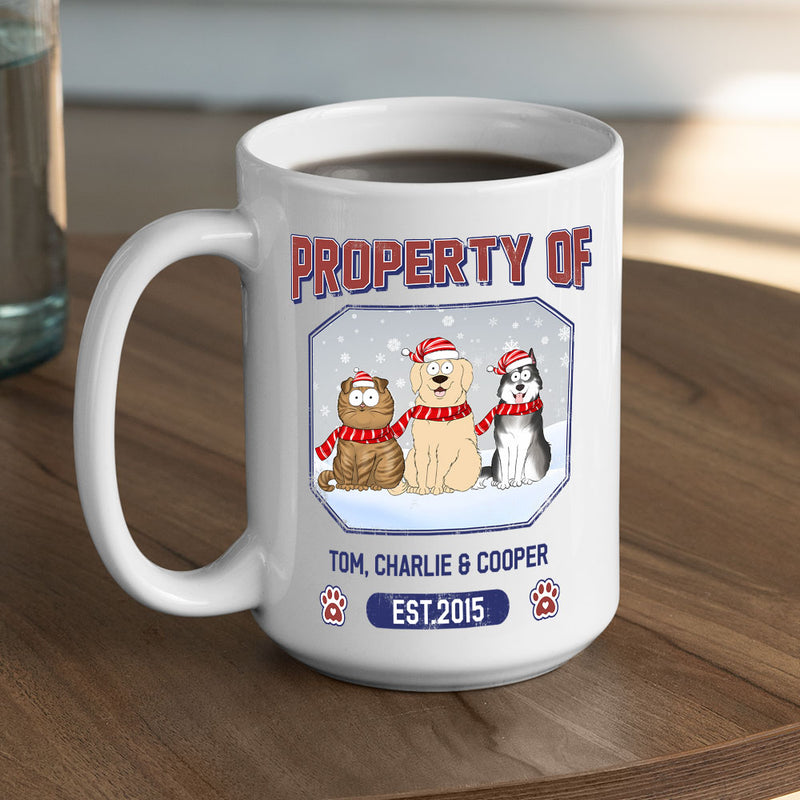 Pet Property Of - Personalized Custom Coffee Mug