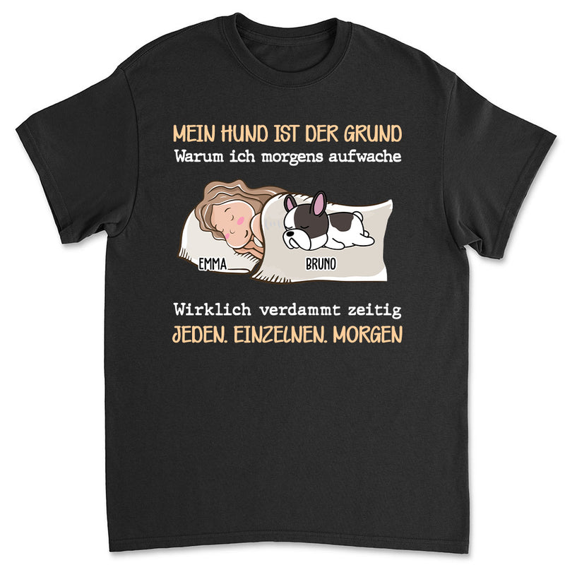 Mein Hund Ist Der Grund 2 - Personalisiertes Premium T-shirt