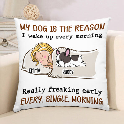 My Pet Is The Reason - Personalized Custom Throw Pillow