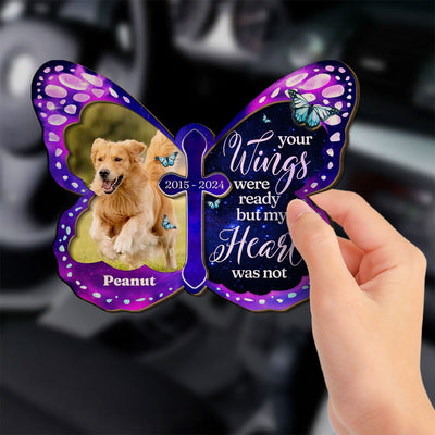 Always Beside You Ver Pet - Personalized Custom Car Visor Clip