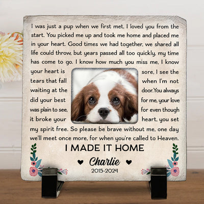 I Will Be Waiting At Door - Personalized Custom Pet Memorial Stone