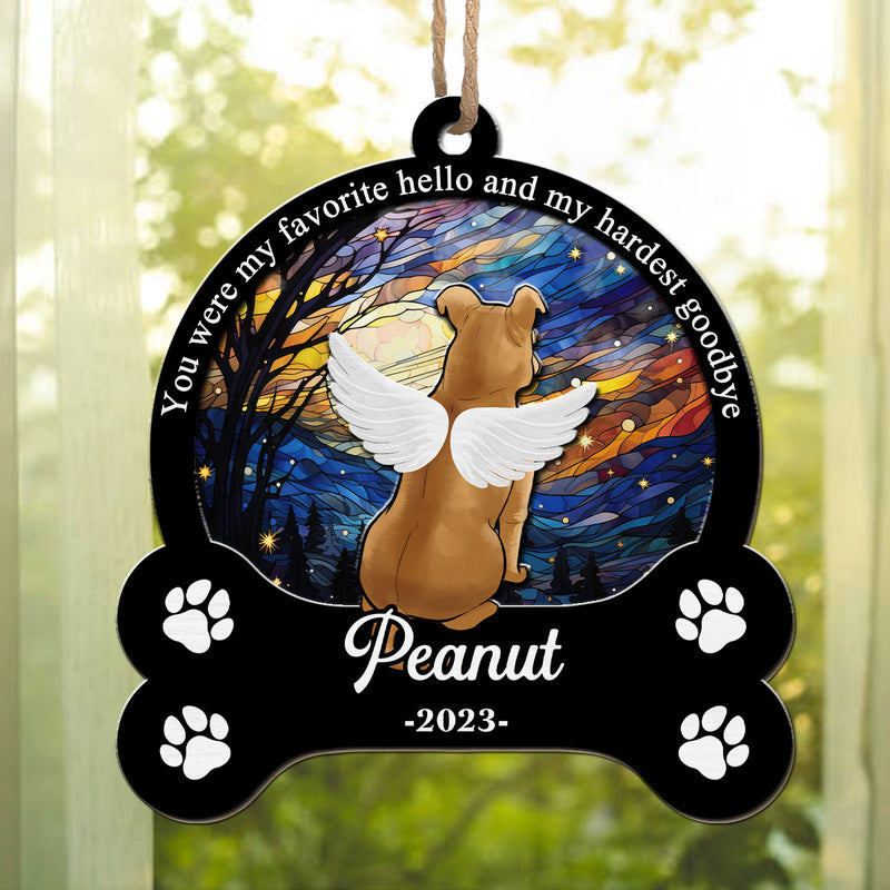 You Were My Favorite Hello - Personalized Custom Suncatcher