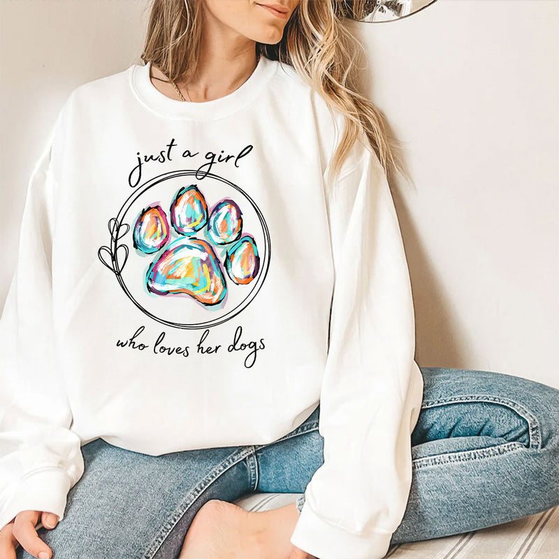 Just A Girl - Personalized Custom Sweatshirt