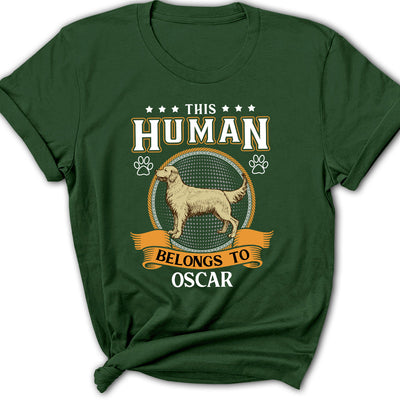 Human Belongs Vintage - Personalized Custom Women's T-shirt