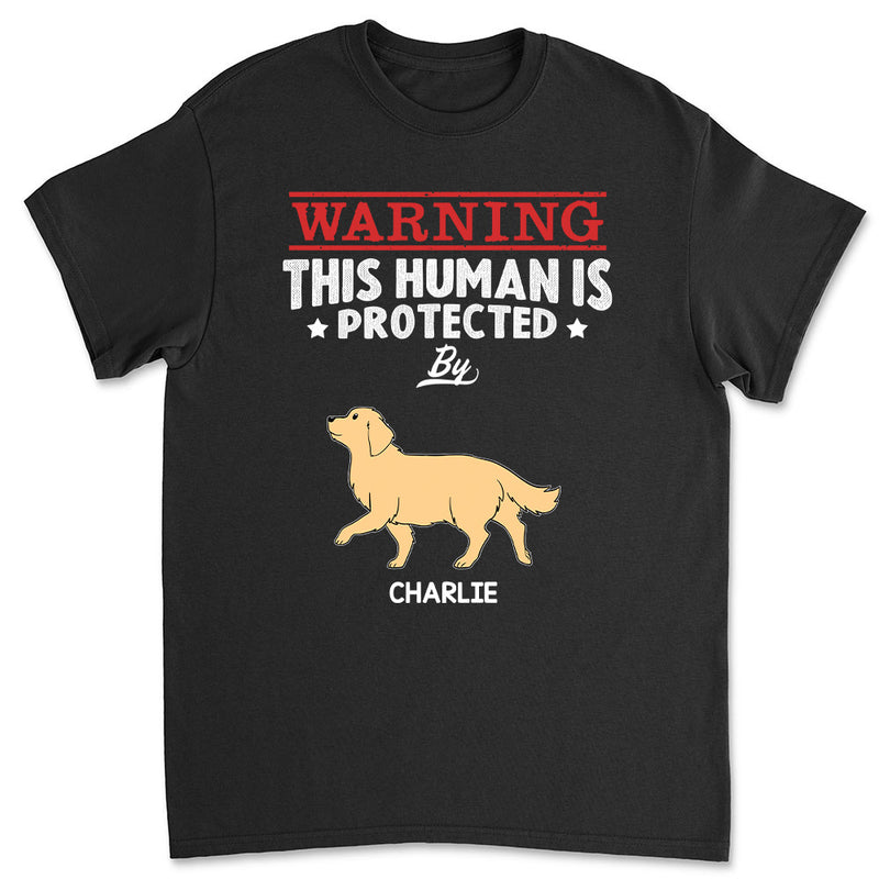 Human Protected By - Personalized Custom Premium T-shirt