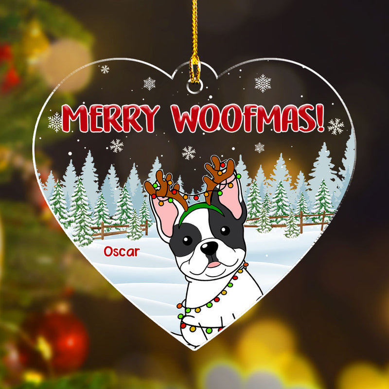 Dog With Love - Personalized Custom Acrylic Ornament