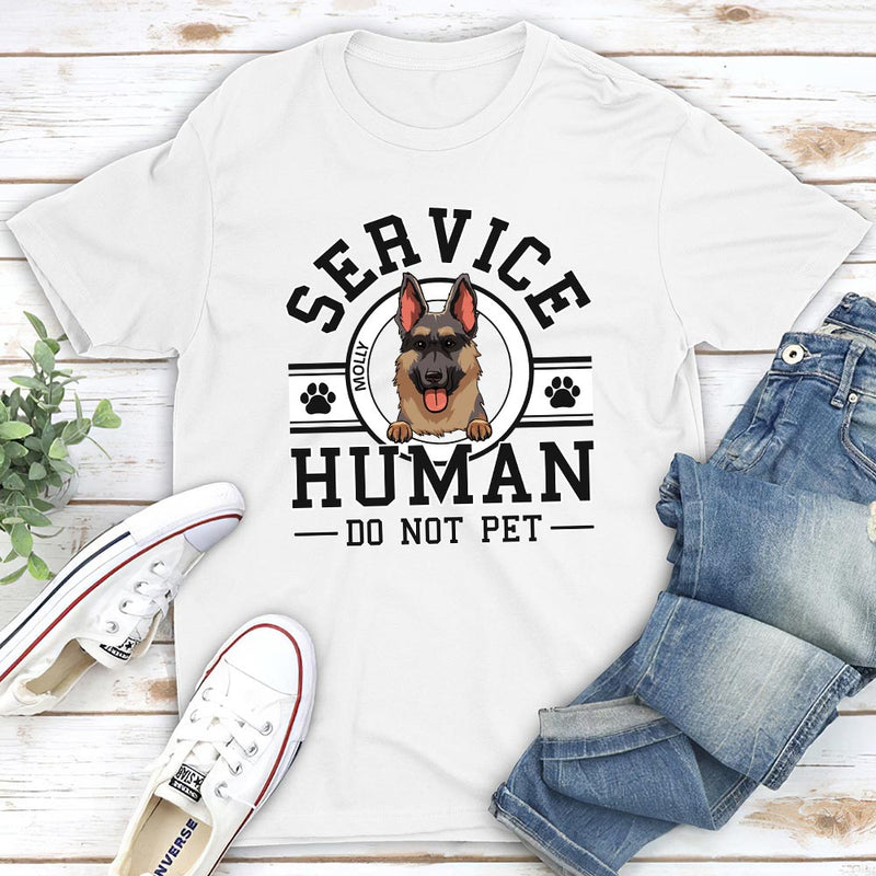 Dog Service Human Logo - Personalized Custom Fluorescent T-shirt