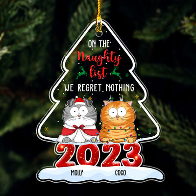 On The Naughty List - Personalized Custom Acrylic Ornament