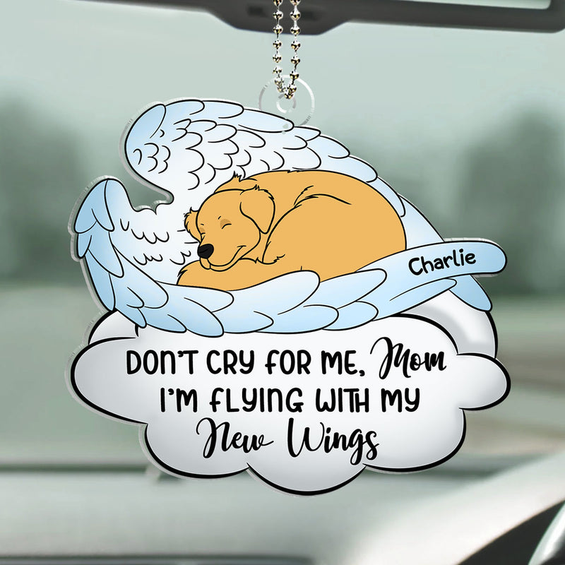 No Need To Cry For Me -  Personalized Acrylic Car Ornament
