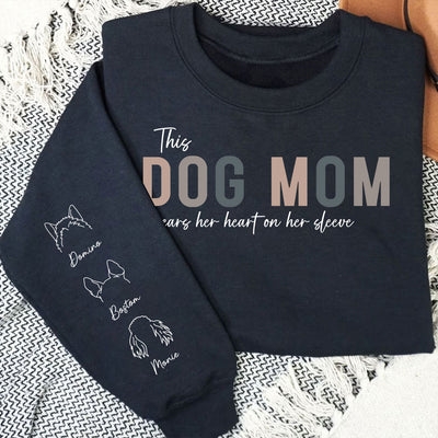 This Dog Mom - Personalized Custom Sweatshirt