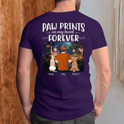 Paw Prints Forever - Personalized Custom Premium T-shirt