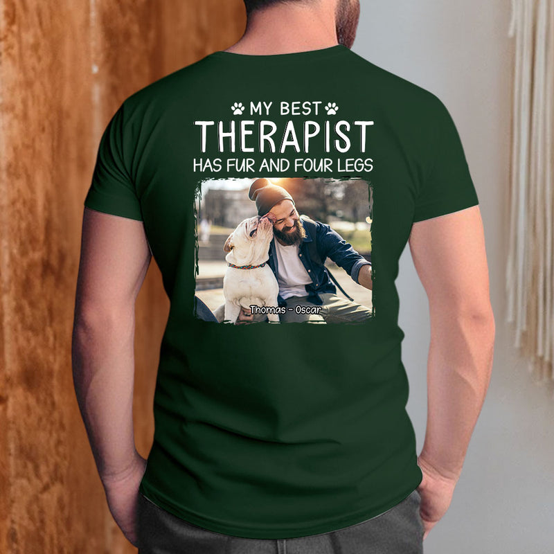 Best Therapist Photo - Personalized Custom Unisex T-shirt