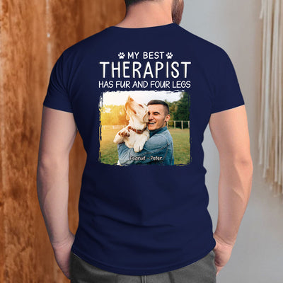 Best Therapist Photo - Personalized Custom Unisex T-shirt