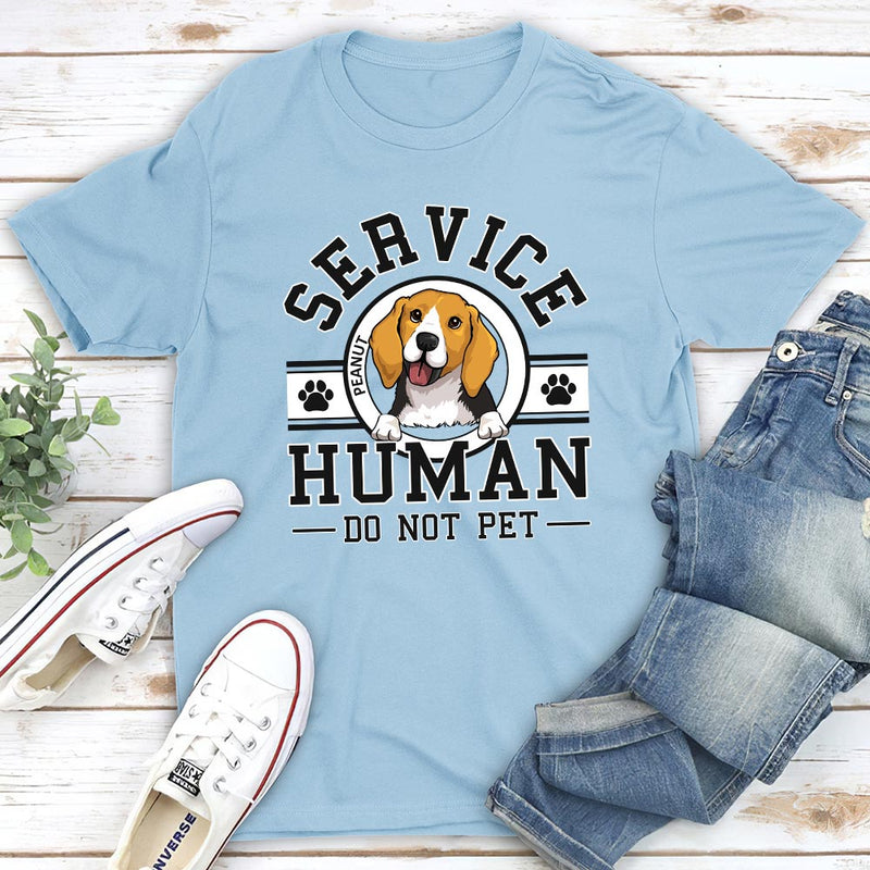 Dog Service Human Logo - Personalized Custom Premium T-shirt