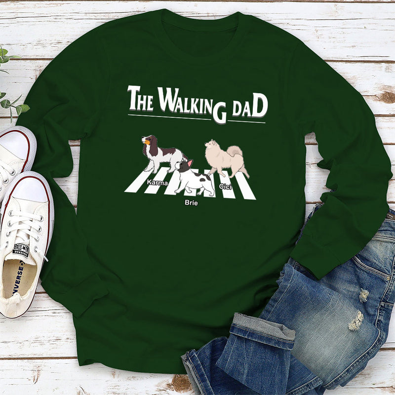 The Walking Dad 2 - Personalized Custom Long Sleeve T-shirt