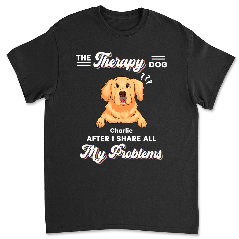 The Therapy Dog - Personalized Custom Unisex T-shirt 