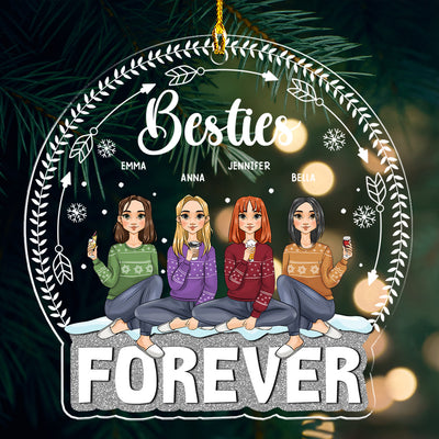 Forever Besties - Personalized Custom Acrylic Ornament