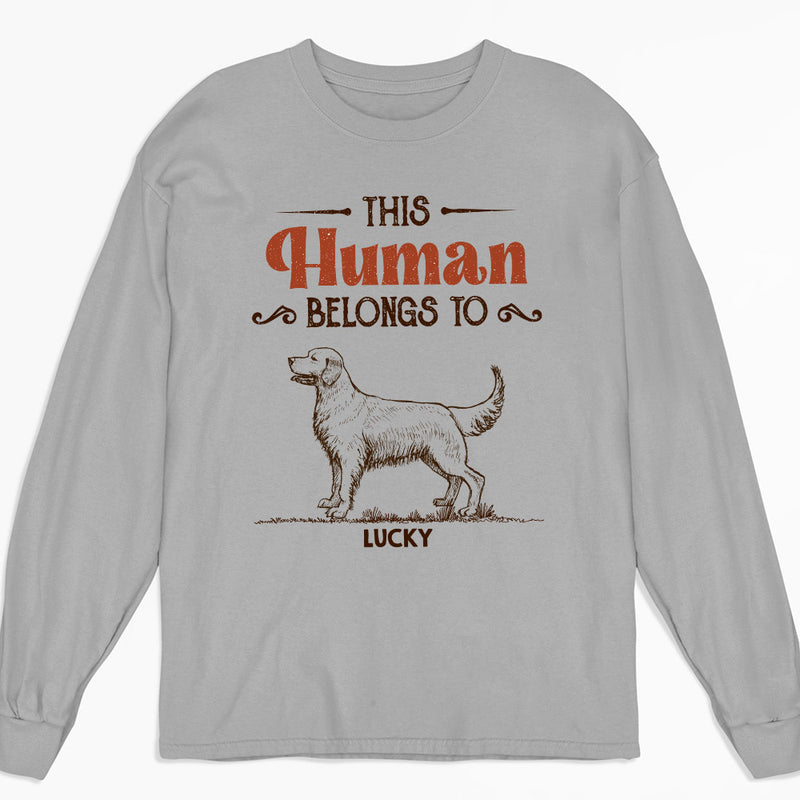 Human And Dog - Personalized Custom Long Sleeve T-shirt