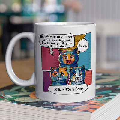 Amazing Cat Dad - Personalized Custom Coffee Mug