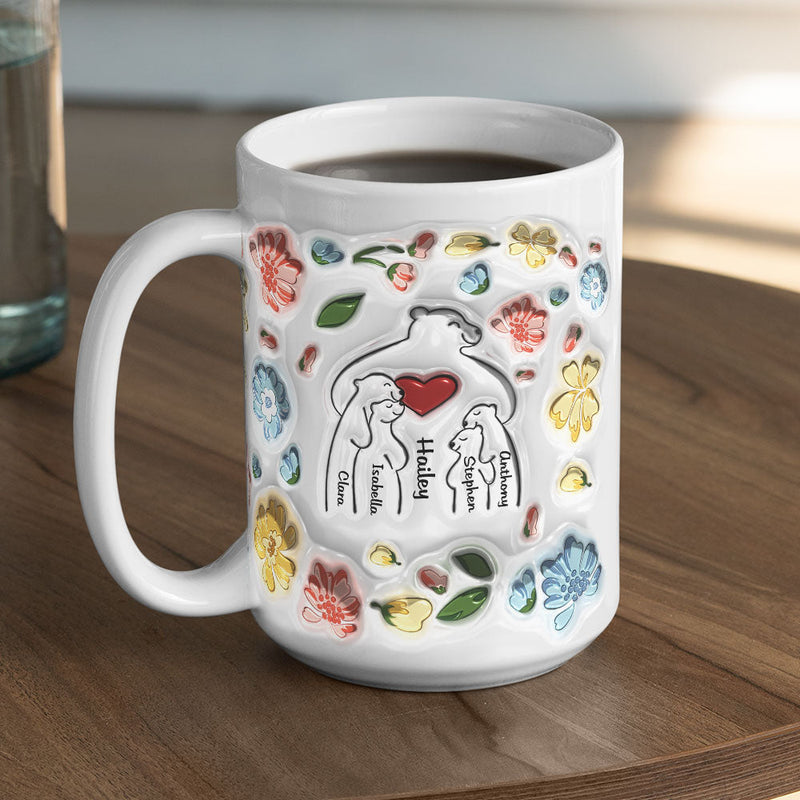 Mama Bear - Personalized Custom 3D Inflated Effect Mug