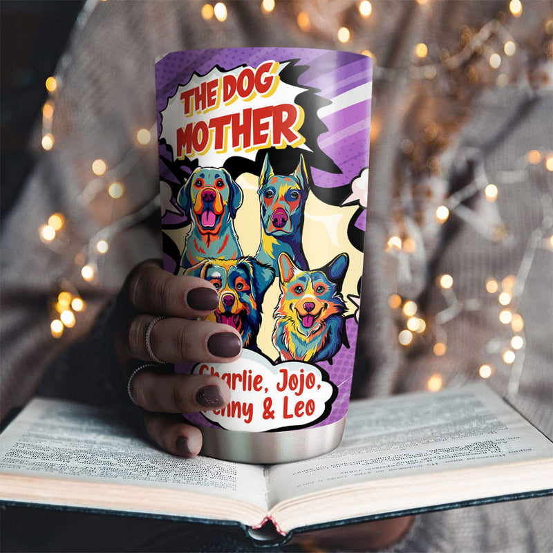 Mother Father And Dog - Personalized Custom Tumbler