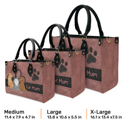 Elegant Pet Mom - Personalized Custom Leather Bag