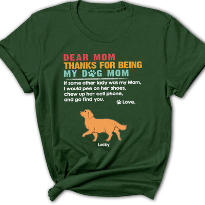 Dear Mom Mum - Personalized Custom Women's T-shirt