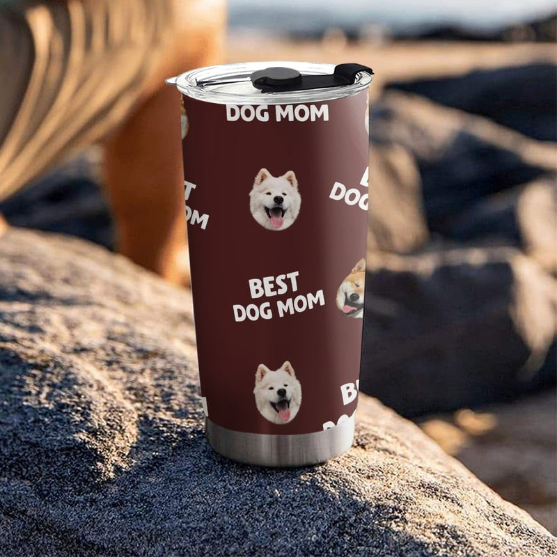 Best Mom Dad Pet Face - Personalized Custom Tumbler