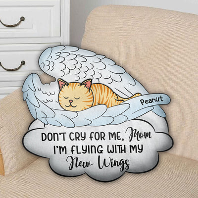 No Need To Cry For Me, Mom - Personalized Custom Shaped Pillow