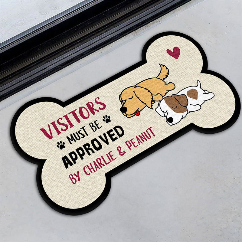 Visitors Must Be Approved - Personalized Custom Doormat