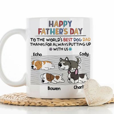 To The Best Dog Mom - Personalized Custom Coffee Mug