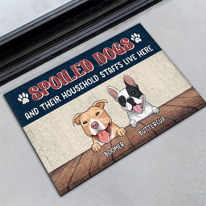 Spolied Dog - Personalized Custom Doormat