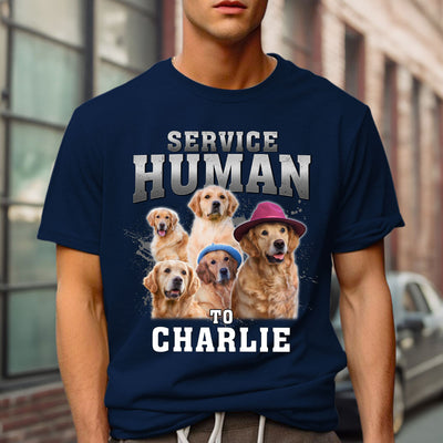 Service Human Vintage - Personalized Custom Unisex T-shirt