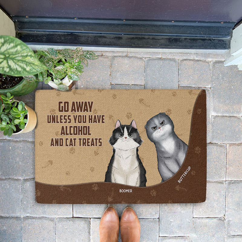 Go Away Unless - Personalized Custom Doormat