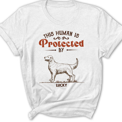 My Dogs Protect Me - Personalized Custom Women's T-shirt