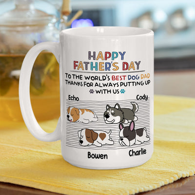 To The Best Dog Mom - Personalized Custom Coffee Mug