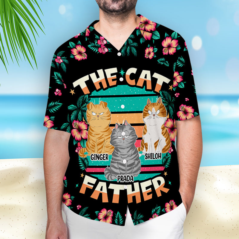 The Cat Father - Personalized Custom Hawaiian Shirt