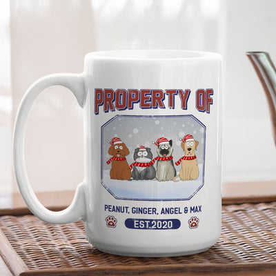 Pet Property Of - Personalized Custom Coffee Mug