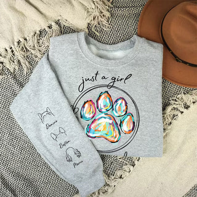 Just A Girl - Personalized Custom Sweatshirt