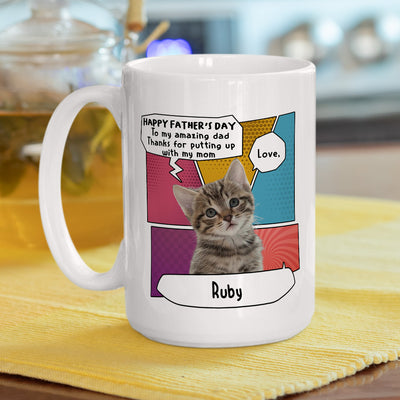 Amazing Cat Dad - Personalized Custom Coffee Mug