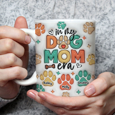 Dog Mom Era - Personalized Custom Coffee Mug