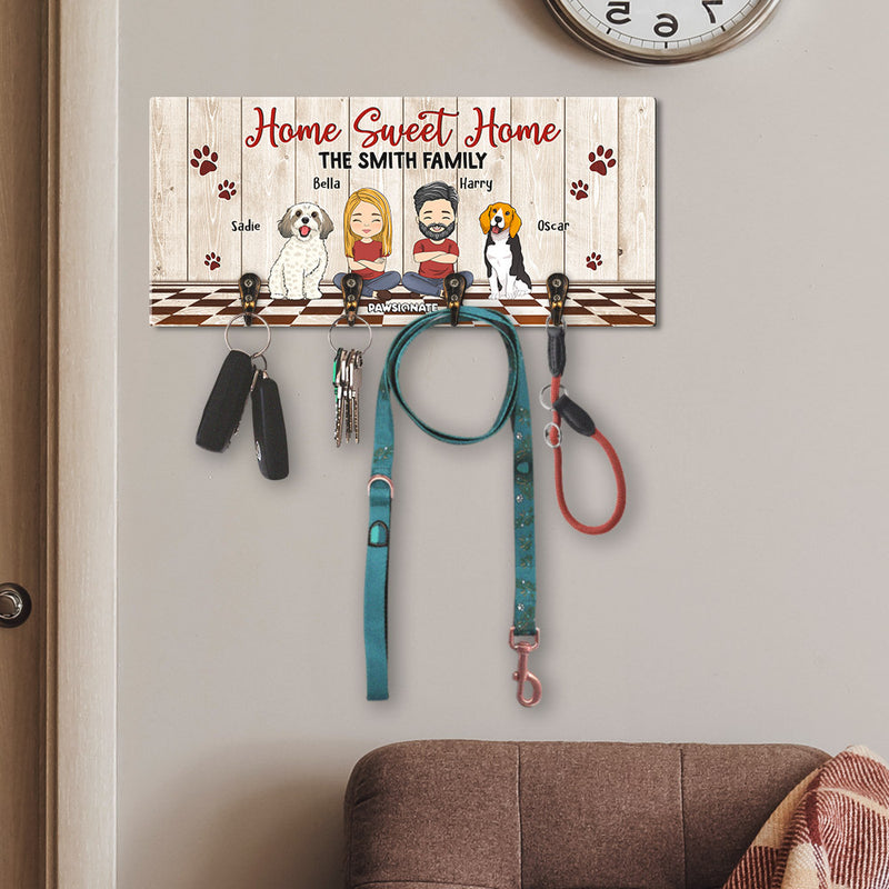 Home Sweet Home - Personalized Custom Wooden Key Holder