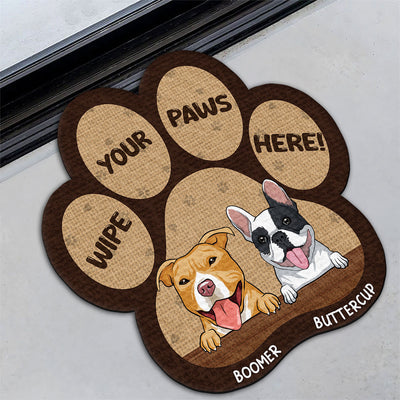 Wipe Your Paws Here- Personalized Custom Doormat